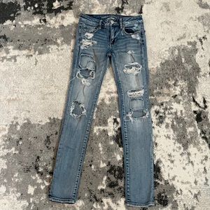 American Eagle Super Stretch Distressed Jeans